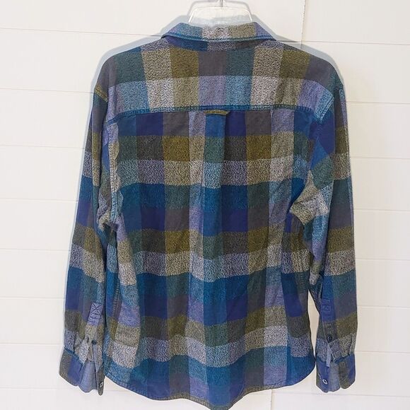 Tommy Bahama Canyon Beach Flannel Men's Large Shirt Button Up Lightweight - Picture 4 of 12